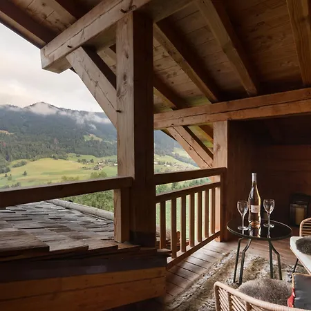 Luxury Chalet, Sleeps 8 With Mountain Views And Jacuzzi Alpehytte Megève